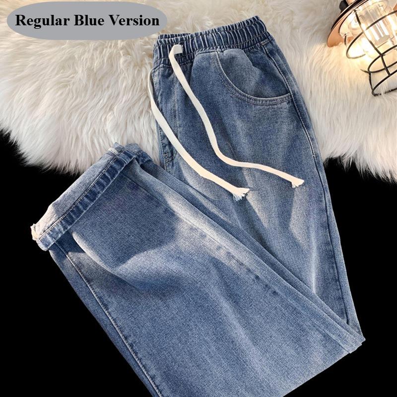 Stilvolle Damen-Winterjeans, Verdickte Denim-Hose mit Fleecefutter und Kordelzug-Taille, Bequeme Freizeitjeans für Alltag & Ausflüge