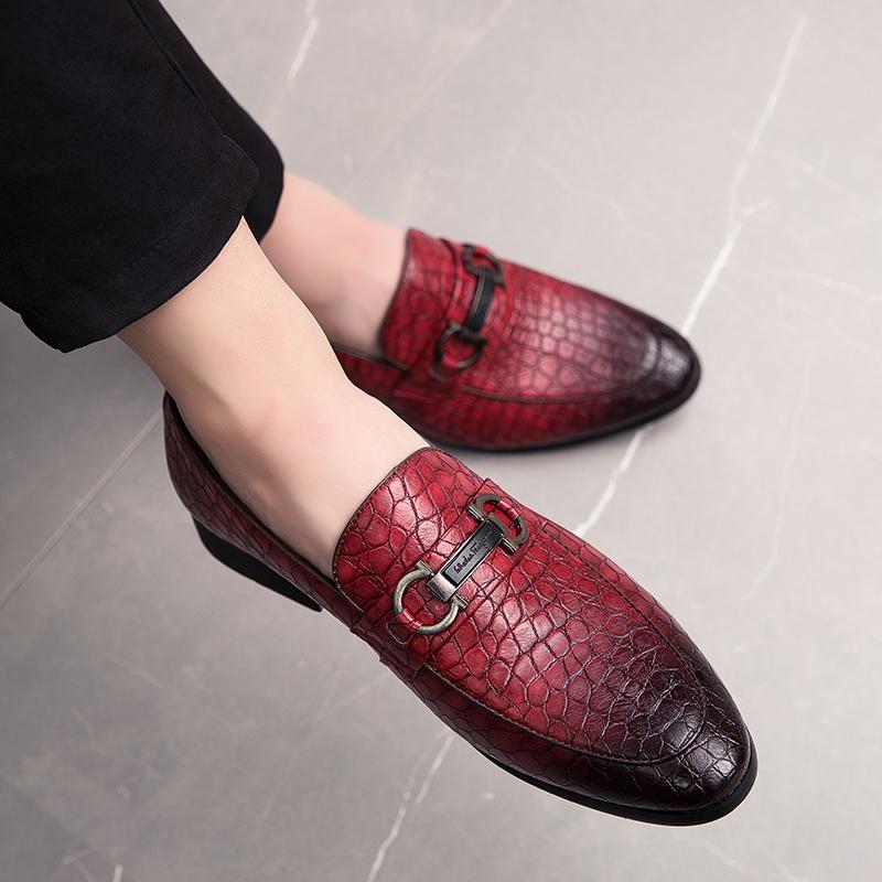Fashion Luxury Brand 2024 Mens All-match Loafers Moccasins Breathable Slip on Office Shoes Mens Shoes Leather Classic Men Casual Shoes