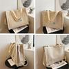 Ladies Corduroy Canvas Shoulder Crossbody Handbag Small Square Bag Stylish Trendy Women's Handbag for Casual Use