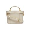 Bally Bengi 19 Solid Color Magnetic Buckle Closure B Type Decoration Calfskin Handheld Shoulder Crossbody Bag Women bags White 6301609