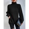 Knitted Sweater Mid Length Sweater Dress for Women