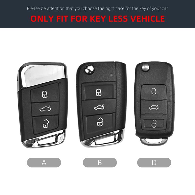 Leather Car Key Cover Case For VW Volkswagen Tiguan MK1 MK2 Magotan Passat B8 Polo Golf 4 5 6 7 mk7 Jetta POLO Eos Scirocco
