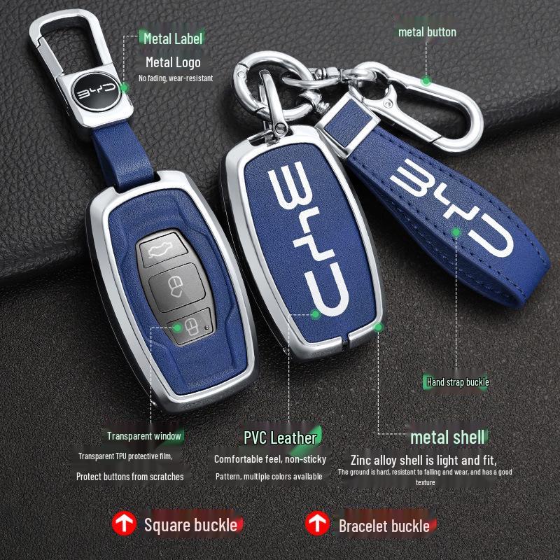 BYD Song, Tang Max, G5 Surui, E5 Sirui, G6 Qin Metal Key Case – Creative Car Shell Buckle (Old Models)