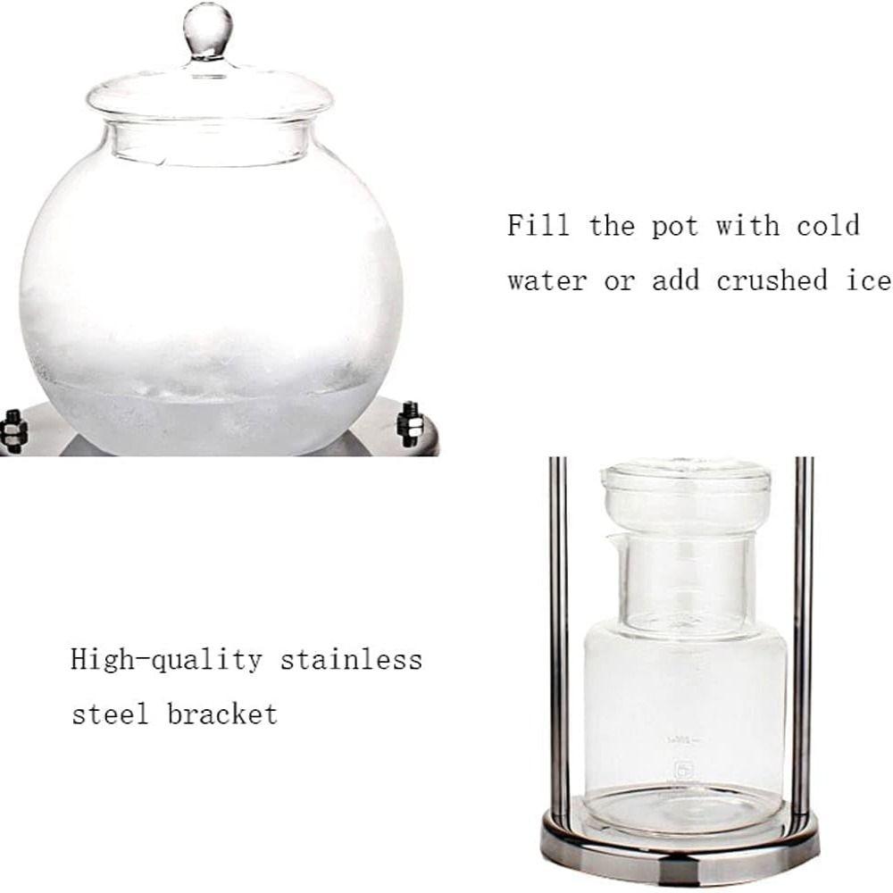 600ml Ice Dripper Coffee Maker Borosilicate Glass Iced Coffee Brewer  Kitchen