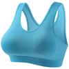 Black High Impact Racerback Sports Bra with Breathable Mesh Lining for Running Gym and Workout
