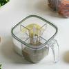 Transparent Seasoning Box Multi Grid Storage Jar New Seasoning Jar  Glutamate Pepper Storage
