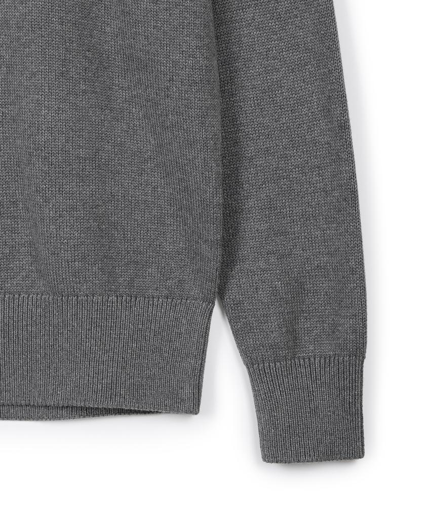 USPOLOASSN Plain Half-Zip Knit_Melange Gray