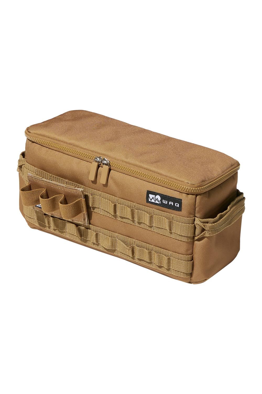 

WAQ Боковая коробка для снаряжения, Чехол для хранения колышков, кухонных инструментов и приправ, Тонкий, Для кемпинга на открытом воздухе, Черный (КОЙОТ)