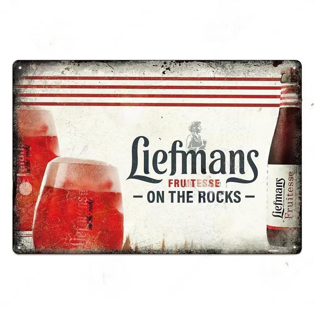 Plechová cedule Značka piva Kovová cedule Dekorativní nástěnná cedule pro hospodu Kuchyň Bar Klub Vintage Retro styl Domácí dekorace