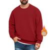 Men's Lined Sweatshirts Premium Heavy-weight Fleece Pullover Thick Thermal Sweatshirts