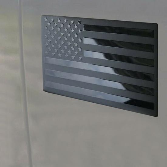 2X Metal USA Flag Sticker Car Truck American Decal Body Emblem Auto Accessories