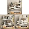 Bathroom Wall Mount Storage Rack With Steel Surface For Household Organization