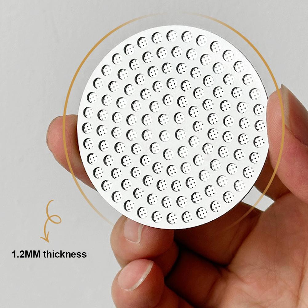51/53/58 mm wiederverwendbarer Kaffeepuck-Sieb Edelstahl Doppelschicht-Kaffeefilter Feinmaschiges professionelles Espresso-Zubehör