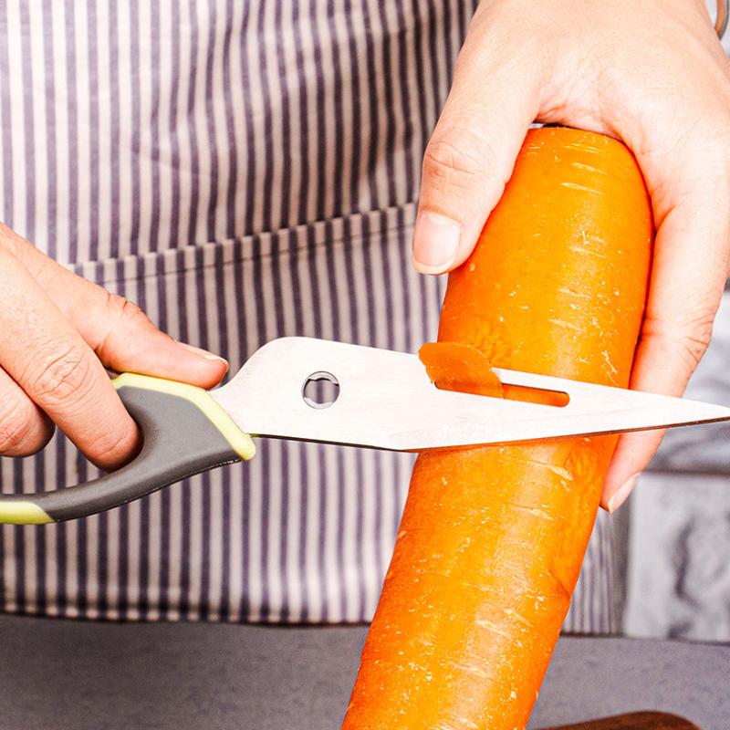 Foarfece ascuțite de bucătărie Foarfece multifuncționale din oțel inoxidabil pentru oase de pui Foarfece puternice și convenabile de uz casnic