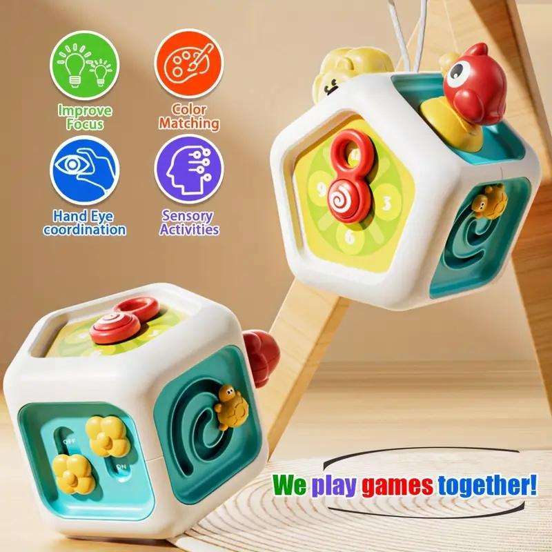 Sensory Activity Ball Early Educational Toy Learning Fine Motor Skills Toy Travel Toy Gifts Baby Busy Board Cube Montessori Toys