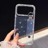 Luxury Rhinestone Phone Case with Wrist Strap for Apple 15 Pro Max and 17 Air