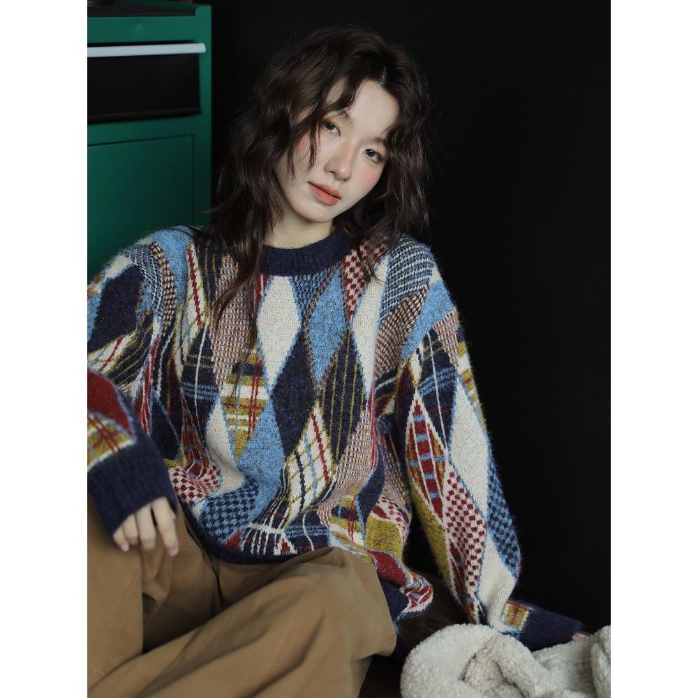 2026 Autumn Winter New Women Sweater Pullover Knitting Fashion Lady Tops Loose Casual Clothing Long Sleeve Shirt