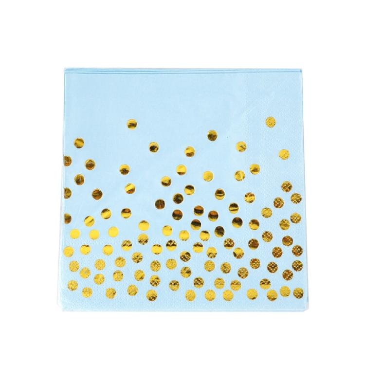 20pcs Round Dot Napkin Paper Multifunction Paper Towel Restaurant Dining Room