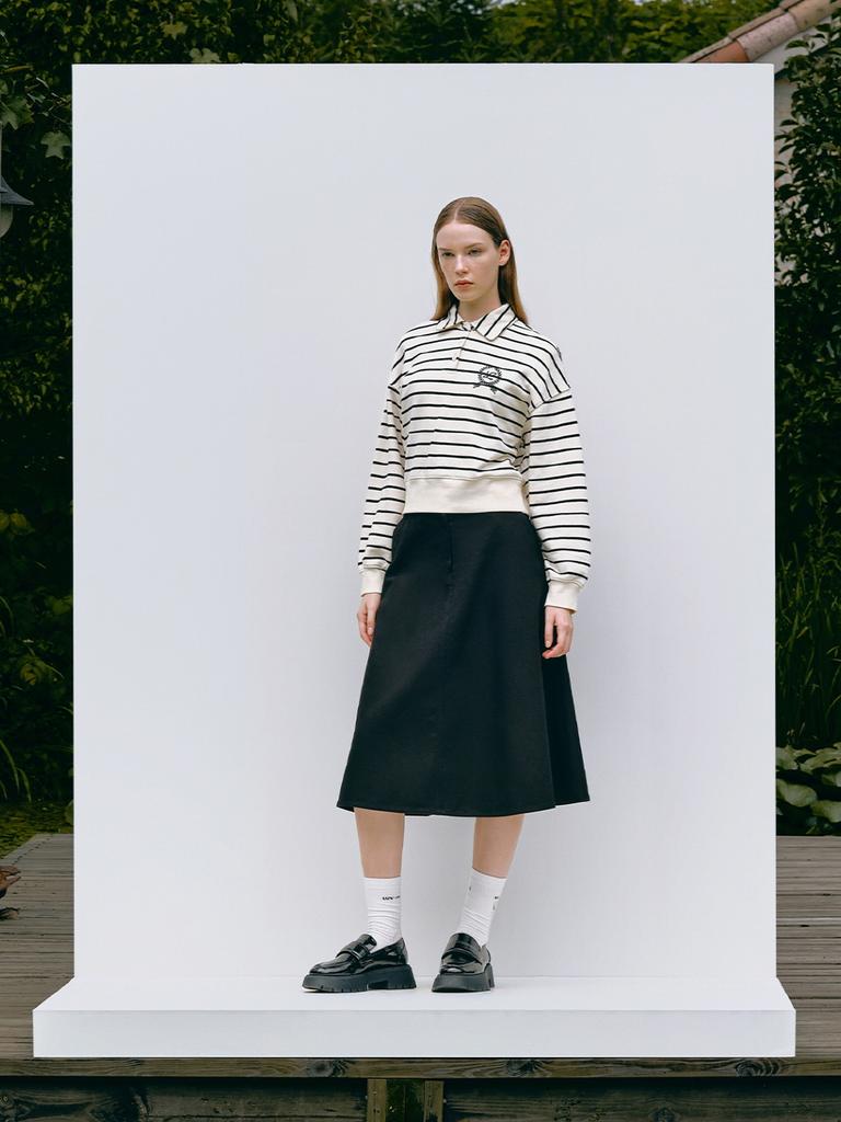 LUVM Collar Sweatshirt_Stripe