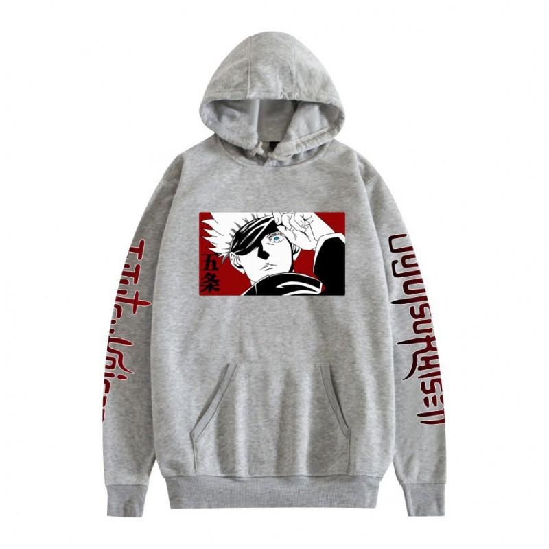 Jujutsu Kaisen Anime Hoodie Cartoon Print Loose Fit Sweatshirt Teens Couples