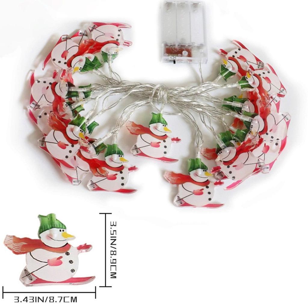 Christmas Snowman Tree LED String Lights - Holiday Décor for Windows