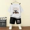 Summer Baby Clothes Set Children Girls Jeep Printed T-shirts  Shorts Set Kid Short Sleeve Bottom  Outfits