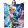 Stitch Flannel Blanket Star Baby Blanket Air Conditioning Blanket Nap Blanket Flannel Blanket Cross Border