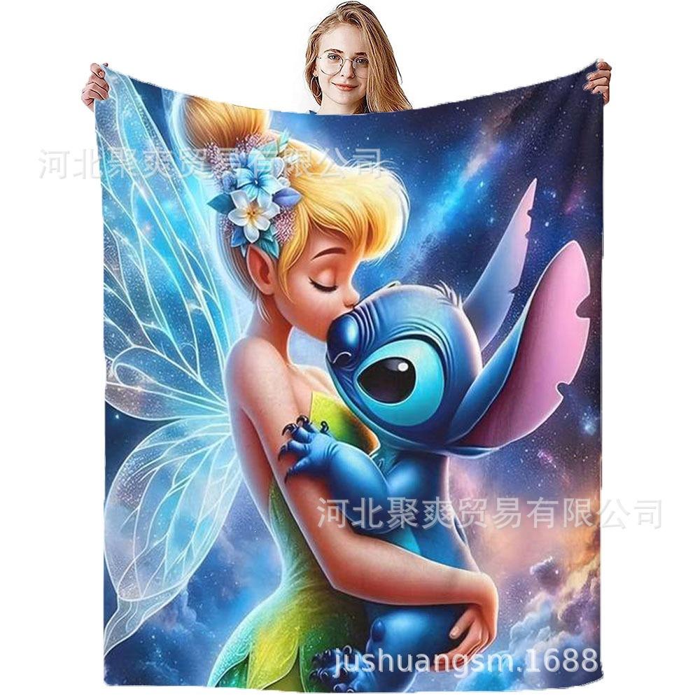 Stitch Flannel Blanket Star Baby Blanket Air Conditioning Blanket Nap Blanket Flannel Blanket Cross Border