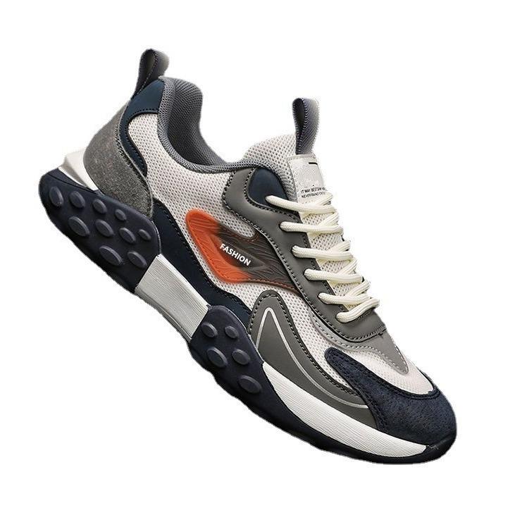 2025 spring new mesh men's shoes fashion low-top fashion casual shoes men's comfortable soft-soled men's shoes