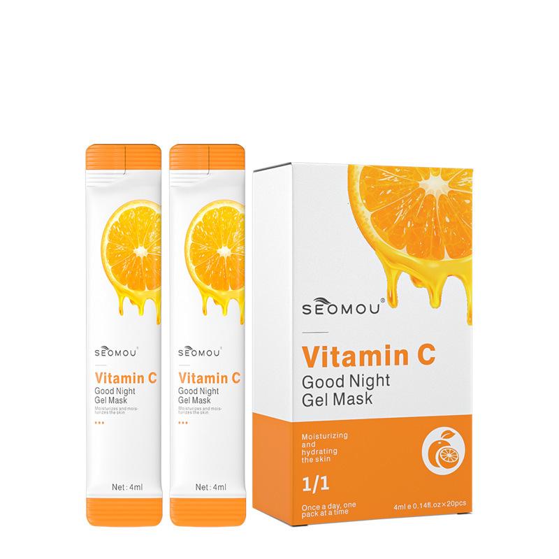 Coffret de Soins de la Peau à la Vitamine C: Sérum Visage, Lotion pour le Corps, Mousse Nettoyante, Toner, Émulsion et Crème