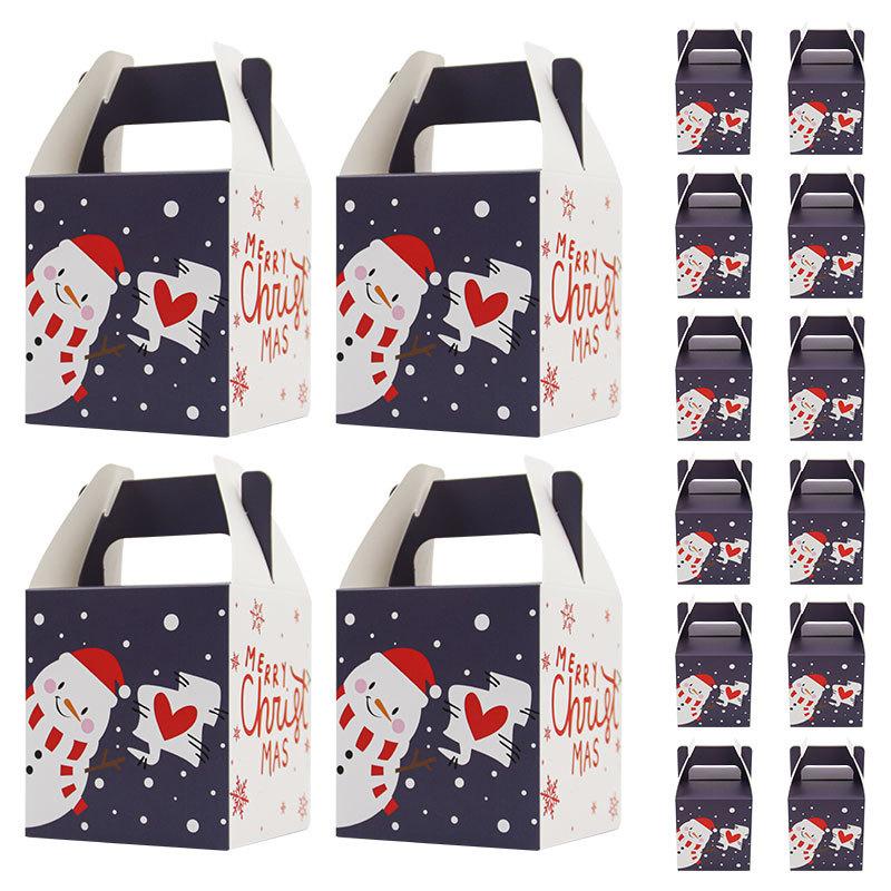 European Christmas Day Apple Box Christmas Eve Party Gift Box Packaging Portable Box Colored Sugar Box 1