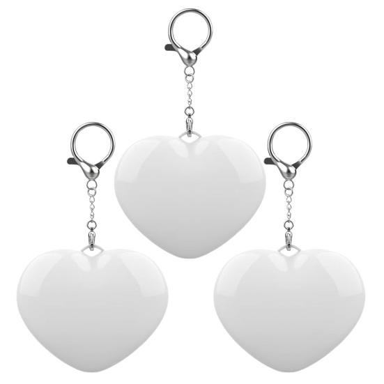 Sensorlys Oppladbar Mini Lommelykt Lommebok Nøkkelring med Berøring Og Automatisk Lyssensor Kompakt Hjerteformet Veskelys for Kvinner