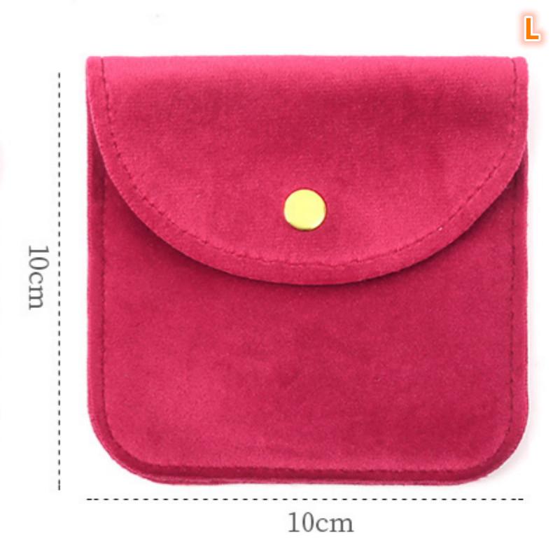 Schmuckbeutel Druckknopf Weiche Samttasche Umschlag Schmuckverpackungsbeutel Hochzeitsgeschenk Halskette Ohrringe Ringe Aufbewahrungstasche