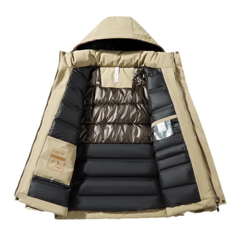 Camel HJCAMEL Windproof Waterproof Couples Cotton Windbreaker Jacket for Autumn & Winter Mountaineering