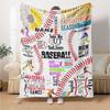 Baseball Passion Quotes And Designs For Lovers Of The Game Multipurpose Blanket Customize Your Name Durable Comfort Versatile For Sofa Couch Office