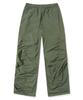 BROWNBREATH Tag Nylon Shirring Pants - Khaki