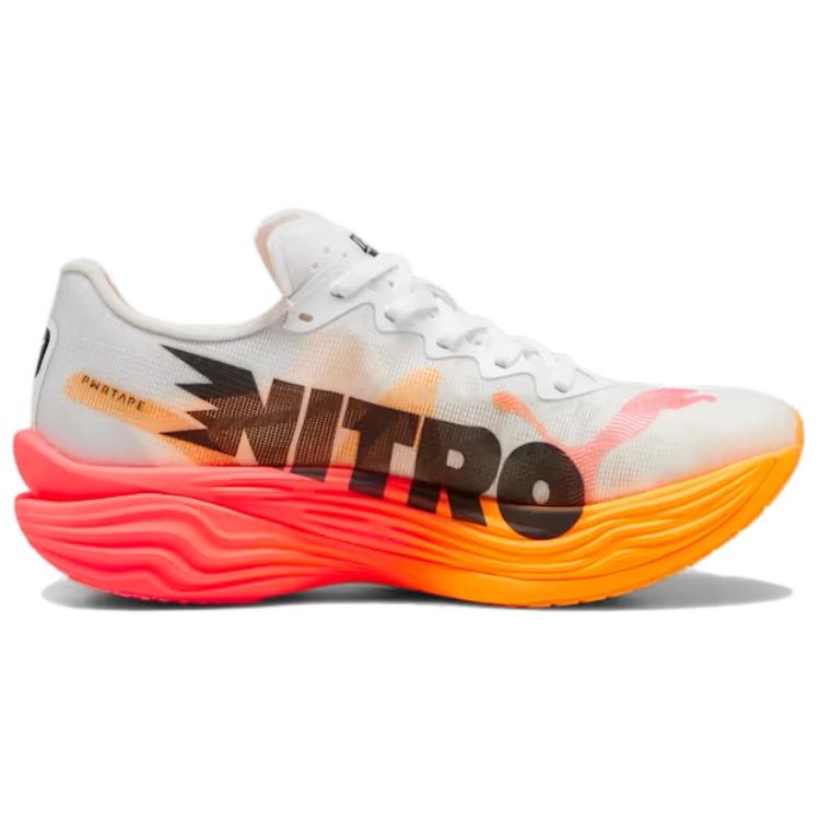Puma Deviate Nitro Elite 3 Beyaz Gün Batımı Işıltısı Erkek Spor Ayakkabı Sun-Stream 310639-01