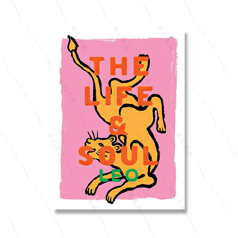 

Созвездие леопарда антилопы абстрактный голубь настенная живопись на холсте скандинавский постер с принтом картина для гостиной, спальни, домашнего декора 21x30cm No Framed