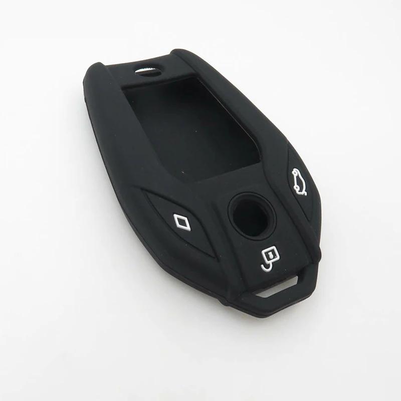 ZAD Silicone Car Key Cover Case for BMW 2017 2018 7 Series I12 730 740 750 760  G11 G12 G20 G30 Led Display Touch Screen Protect