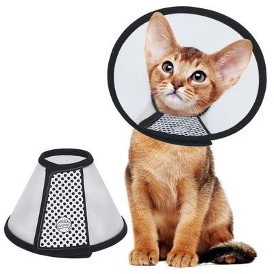 Adjustable Pet Protective Cover Anti-Lick Elizabethan Cone Soft Pet Protective Collar  Post-Surgery