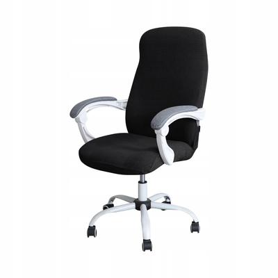 Swivel Office Chair Cover Black Jacquard