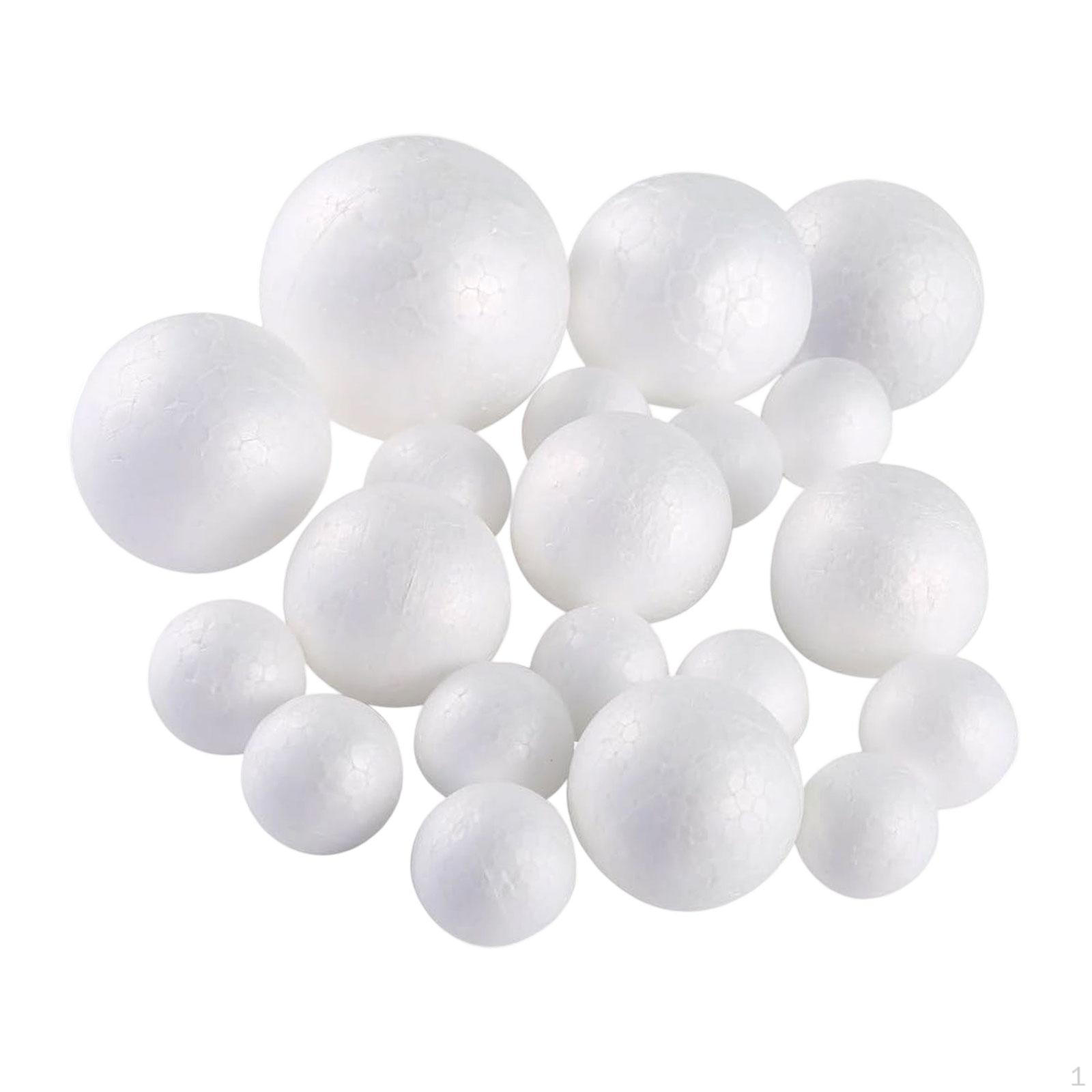 

126 Pieces Foam Balls for DIY Decorations, Creative Crafts, Smooth Surface, Easy to Paint And Glue 20pcs