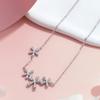 Women's 925 Silver Necklace Ins Flower Cold Style
