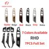 For BMW 5 Series Car Interior Inner Door Handle Panel Pull Trim Cover Window Switch Panel Handle Set For BMW F10 F11