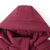 Plus Size Middle Age Women Winter Coats Hooded Elegant Thick Warm Embroidery Parkas Female Jackets