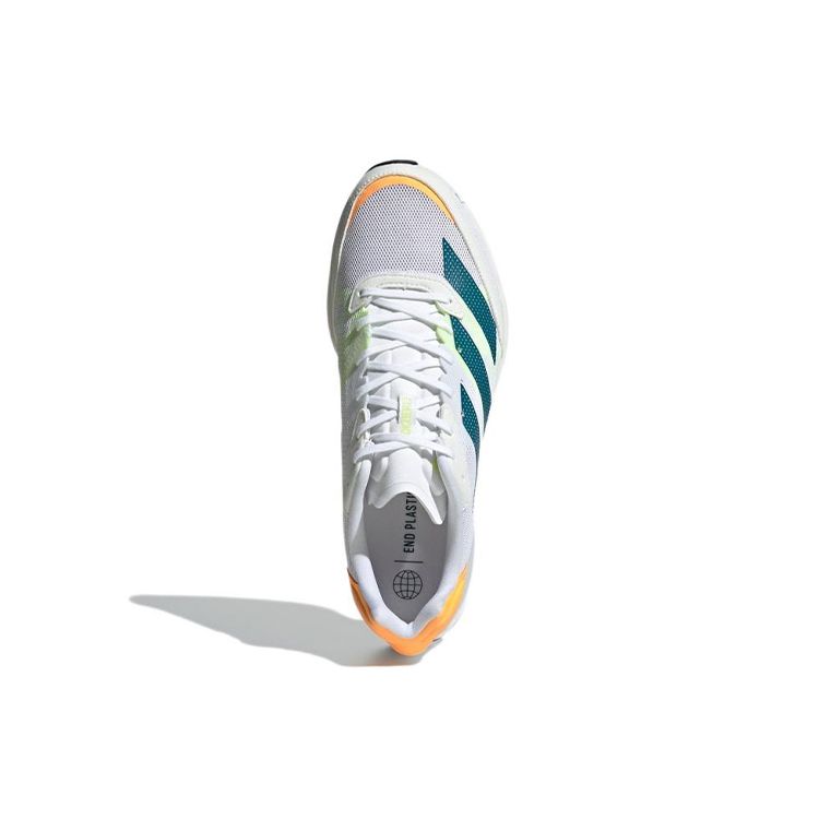 Adidas Adizero Adios 6 White Teal Flamingo Orange Men Sneakers Cloud-White Real-Teal GY0894
