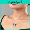 Stylish Titanium Steel Butterfly Magnetic Color Changing Necklace For Women