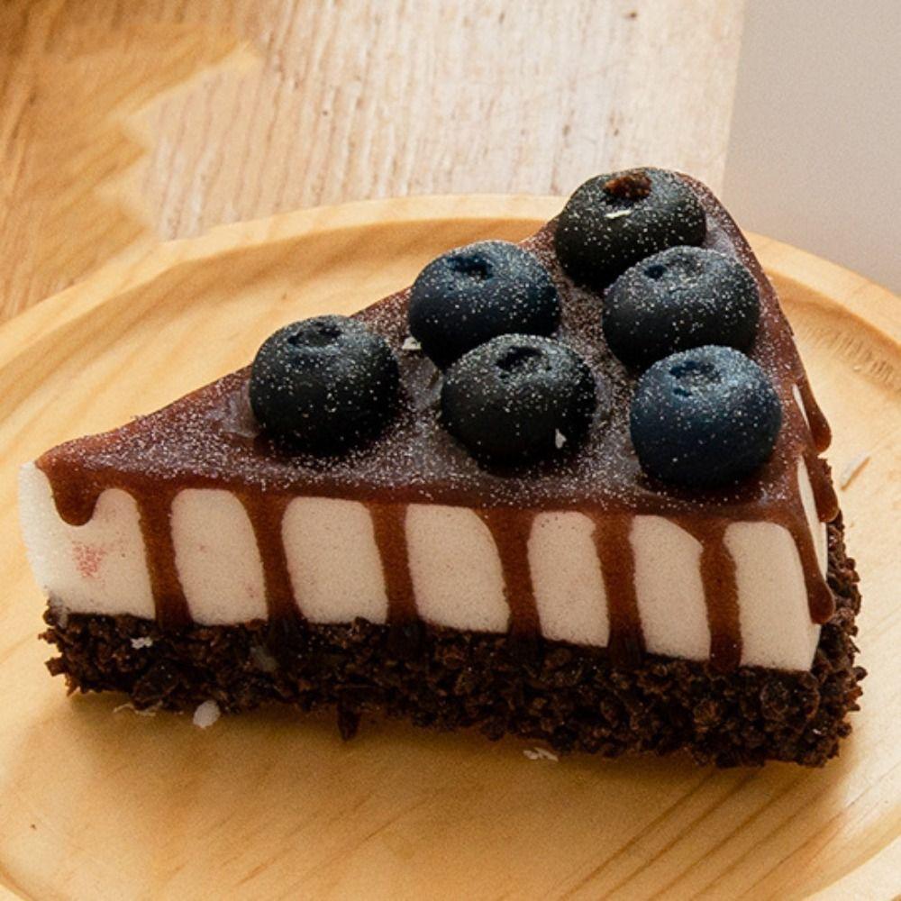 Vivid Triangular Cake Simulation Cake Can be Placed Faint Fragrance Cake Model Soft Fake Coffee Shops