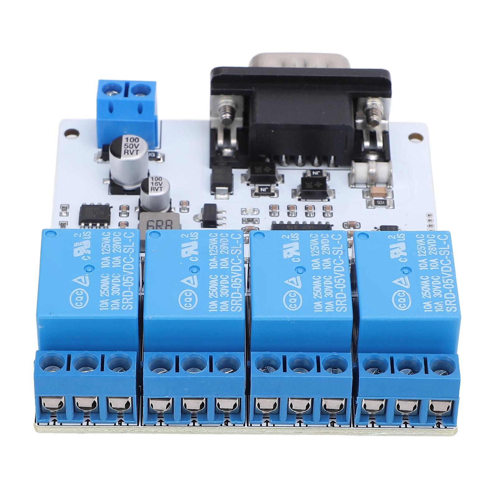 

RS232 Relay Module Opto 4 Channel Serial Port Control Relay Module with 8 Bit MCU SP3232