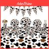 Cow Print Disposable Party Tableware Perfect For Father's Day Mother's Day And Thanksgiving